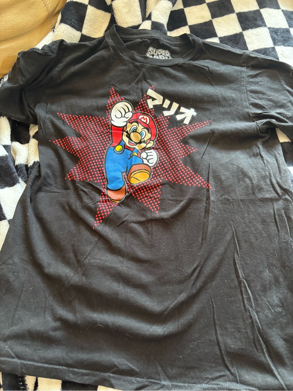 Men’s small youth xlarge Mario tshirt